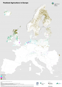 Map: Agriculture on Europe's peatlands (Credit: M. Kaiser /GMC)