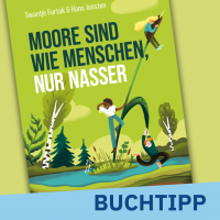 Social media card mit Cover des Buches "Moore sind wie Menschen, nur nasser!"